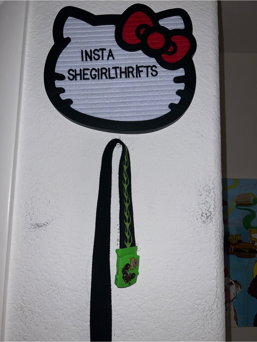 monster jam kids belt